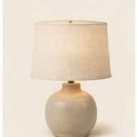 Amber Glass Table Lamp