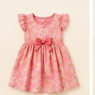Girls' Pink Floral Dress